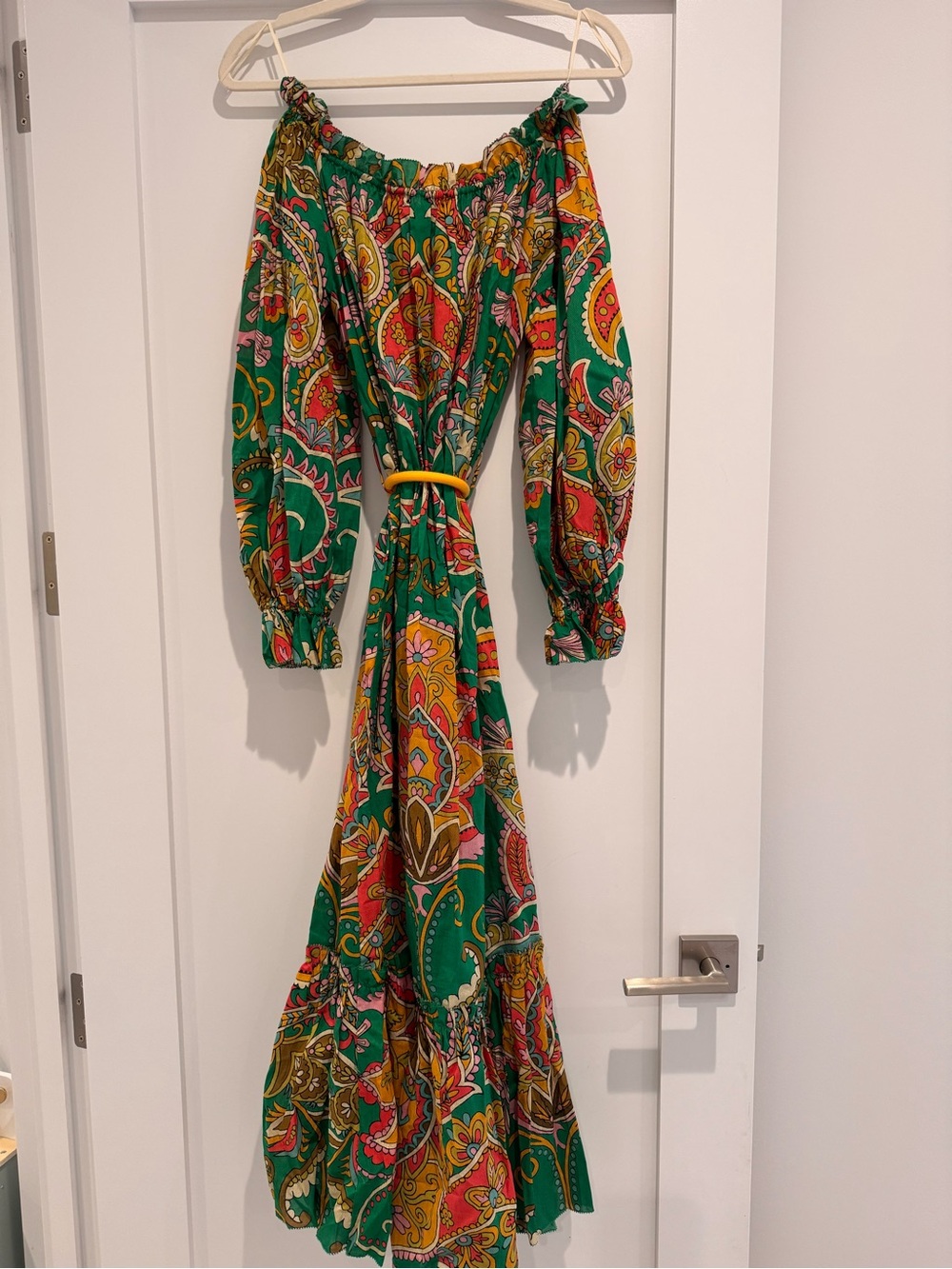 Alemais Green Paisely Dress US 2 - Picture 4 of 4